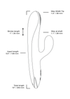 velvet thrusting vibrating dildo size
