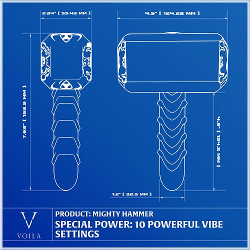 Thor's Hammer Vibrator | Cosplay Sex Toys | Fantasy Dildo Boutique Voila Thor's Hammer Vibrator | Cosplay Sex Toys | Fantasy Dildo Boutique Voila